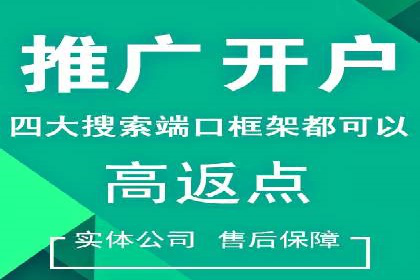 推广开户费用案例分析